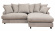 All in soffa 1,5-sits divan H Chester ash/svarta ben