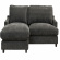 Baltimore XL soffa divan 1,5 V Olivia antracit