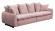 Chelsea soffa 3,5sits Liam dusty pink/svarta ben