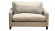 Dallas soffa 1,5-sits Lino string/svarta ben