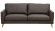 Florense soffa 3-sits Arm4 Toledo caffe/ek No1