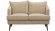 Jade soffa 2-sits Julia sand/rkt ek