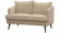 Jade soffa 2-sits Julia sand/rkt ek