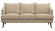 Jade soffa 3-sits Julia sand/rkt ek