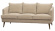 Jade soffa 3-sits Julia sand/rkt ek