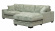 Lexuz 105 soffa divan 2,5 Arm 4 Tempo eucalyptus/svarta ben