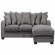 Lexuz 105 soffa divan 3 chill Harmony graphite/svarta ben