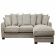 Lexuz 100 soffa divan 2,5 chill Harmony drizzle/svarta ben