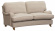 Oxford soffa svngd 2-sits 2/2 Olivia beige/oljad ek/brass