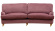 Oxford soffa svngd 3-sits 2/2 Meda cognac/oljad ek/brass