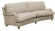 Oxford soffa svngd 3-sits 2/2 Olivia beige/oljad ek/brass