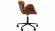 Gaia skrivbordsstol svart/brunt konstlder