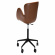 Gaia skrivbordsstol svart/brunt konstlder