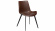 Hype stol svart/mrkbrunt konstlder