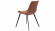 Hype stol svart/ljusbrunt konstlder