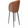 Dual stol svart/ljusbrunt konstlder