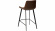 Hype barstol counter svart/mrkbrunt konstlder