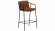 Boto barstol counter svart/ljusbrunt konstlder