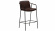 Boto barstol counter svart/mrkbrunt konstlder