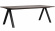 Carradale matbord brun/svart v-ben 220cm