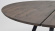 Carradale runt matbord brun/svart v-ben 150cm