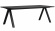 Carradale matbord svart v-ben 220cm