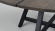 Carradele runt matbord brun/svart a-ben 150cm