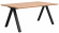 Carradale matbord ek/svart v-ben 170cm