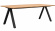 Carradale matbord ek/svart v-ben 220cm