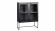 Everett highboard glas svart 125cm
